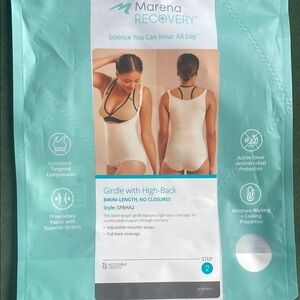 Beige Girdle with High-Back